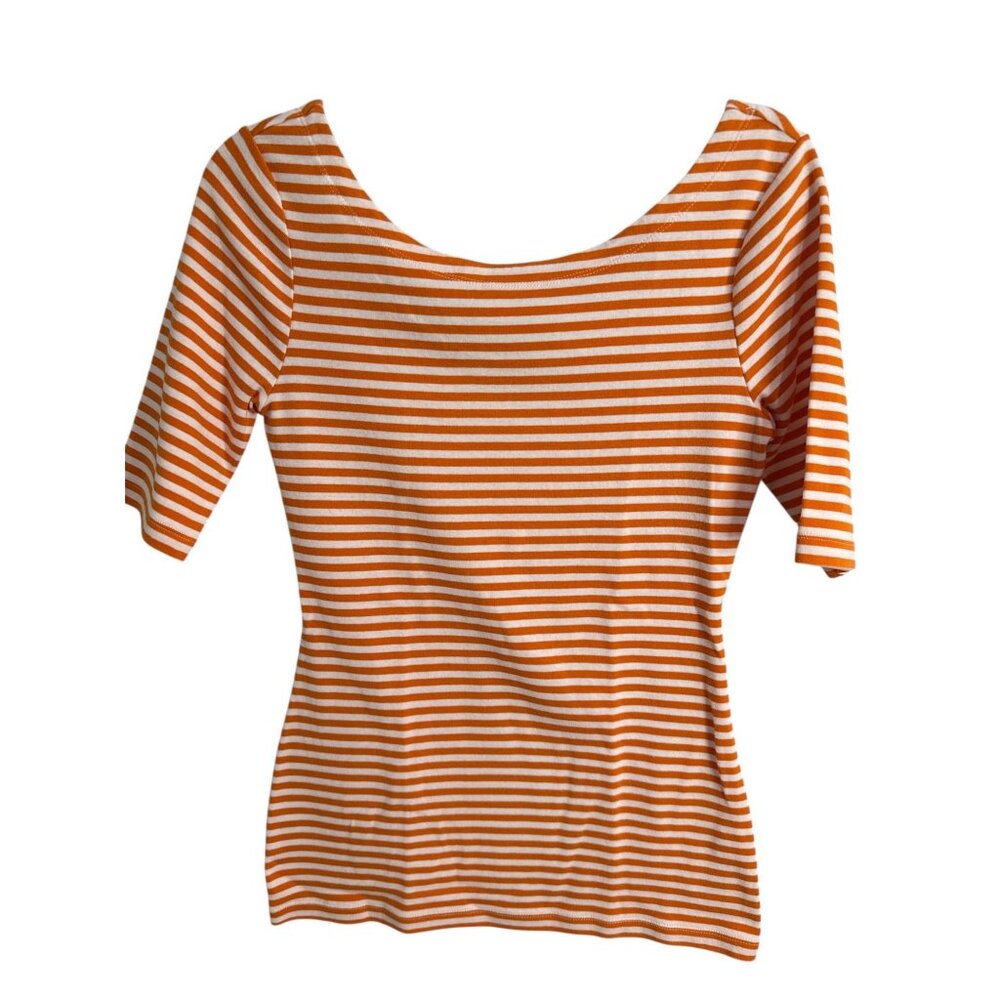 Banana Republic Striped Elbow T Sleeve, size small